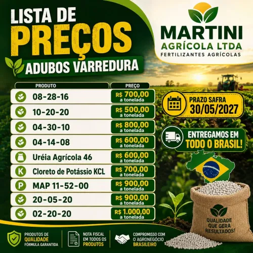 ADUBOS VARREDURA PRONTA ENTREGA