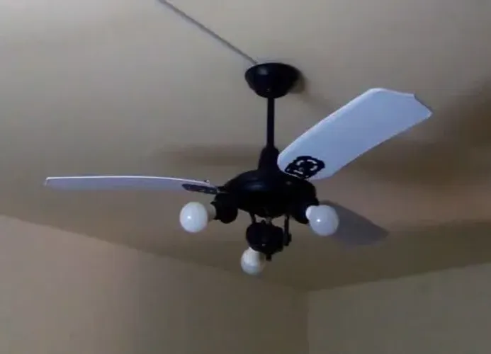 Ventilador Teto Com 3 Soquetes Para Lampadas
