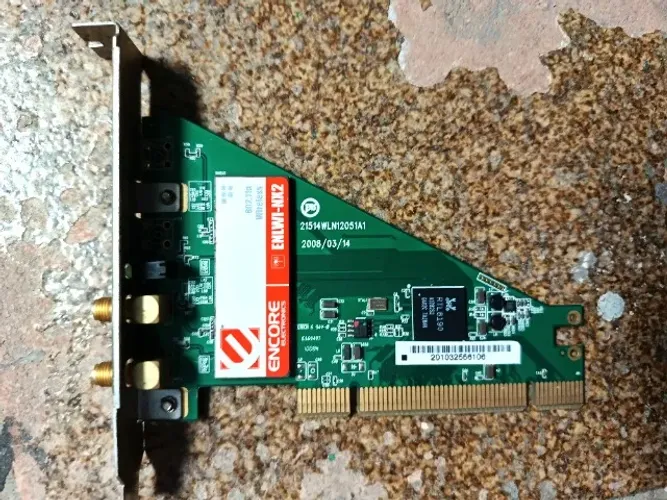 Placa de rede Wifi Encore ENLWI-NX2, Realtek RTL8190, 802.11b/g/n