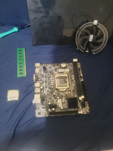 Kit placa mãe 1155+processador I3 segunda geração+memória RAM 4GB ddr3
