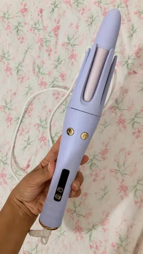 Modelador de cachos com rotação automática.