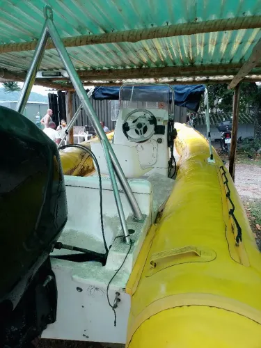 Bote inflável zefir com motor optimax 90 hp
