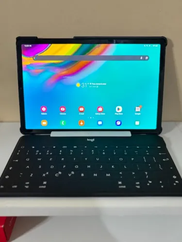 Samsung Galaxy Tab S5e T725 64gb 10.5 + Teclado Logitech Bluetooth + Case p/ Tablet