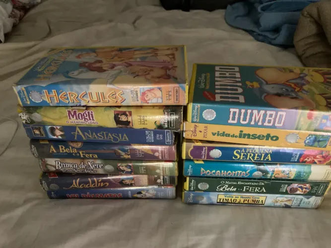 Fitas vhs disney clássicos 