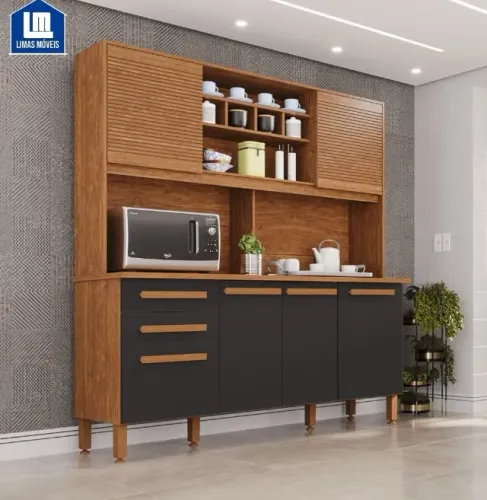 Armário de Cozinha Lara/luna Ripado, Frete Grátis, Cartão 12x, Pague na Entrega!