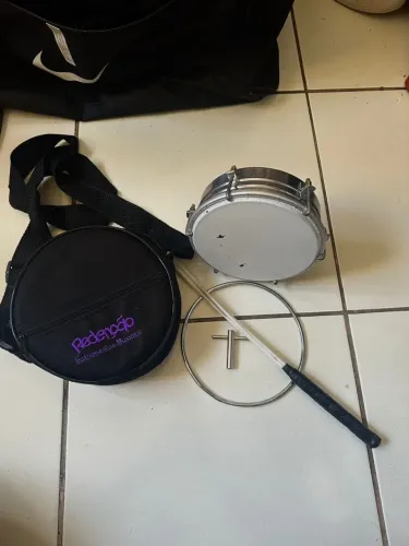 Tamborim Aço Inox Ivsom