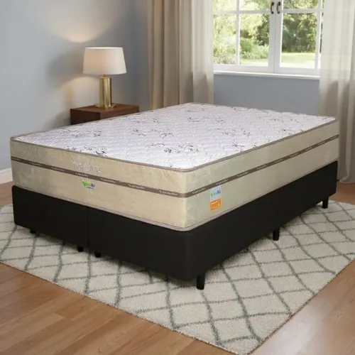 Cama box Queen ( Colchão Queen Toronto 30 cm D28 Molas Ensacadas ) pronta entrega
