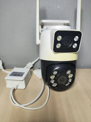 Câmera de segurança lente dupla wi-fi seminovos a prova dagua
