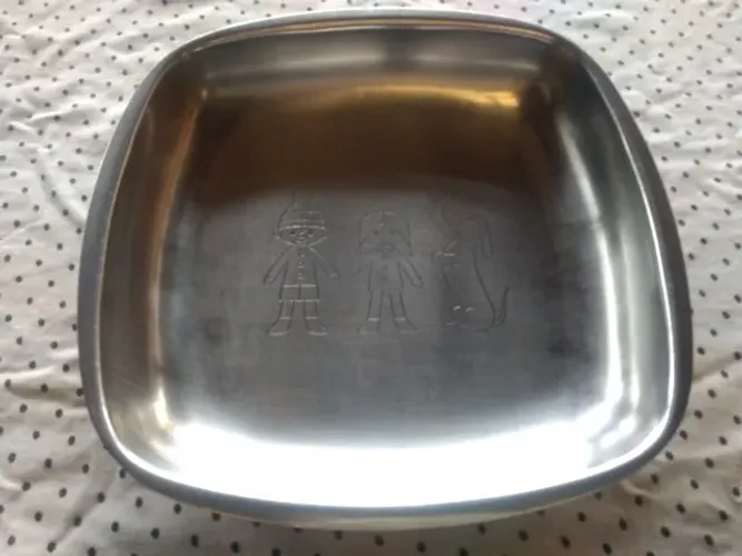 Prato Infantil de Inox - Hércules = Vintage