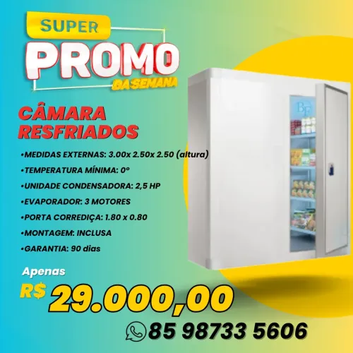 Câmara Frigorífica para Resfriados