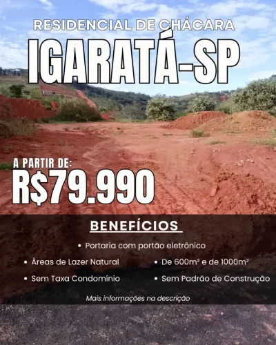 SEU ESPAÇO NO INTERIOR PARA CONSTRUIR E APROVEITAR