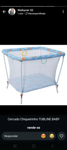 Cadeirinha, cercadinho e banheira para seu bebê