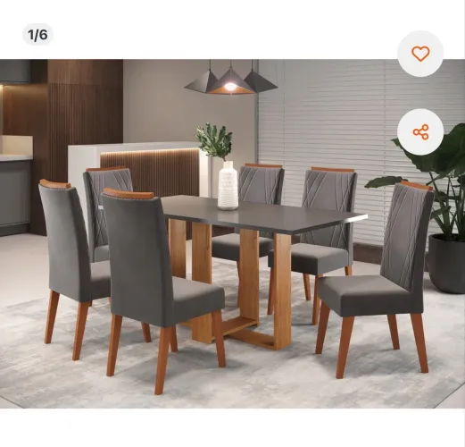 Mesa 6 lugares