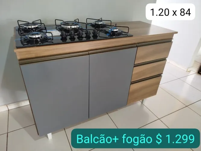 Cooktop com balcão 
