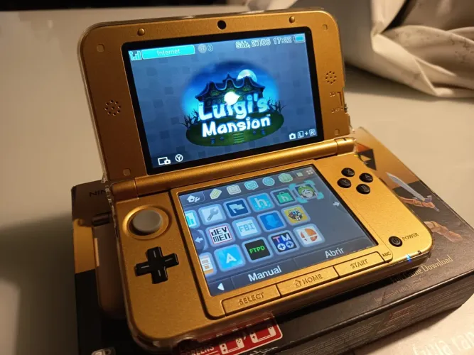 Nintendo 3DS XL Zelda Edition - A Link Between Worlds (Desbloqueado)