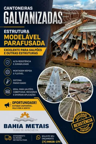 Cantoneiras galvanizada