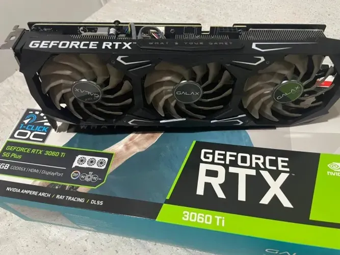 Placa de Video Galax RTX 3060Ti SGPLUS 1-Click OC - 8GB