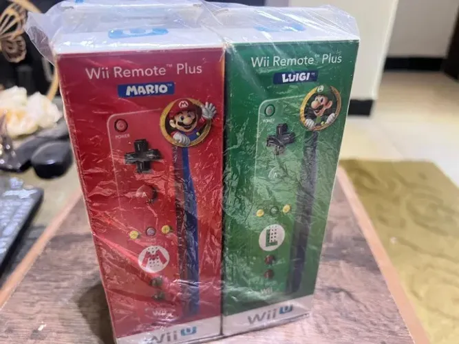 Controle Wii U Remote Plus Mario & Luigi - Original - Excelente