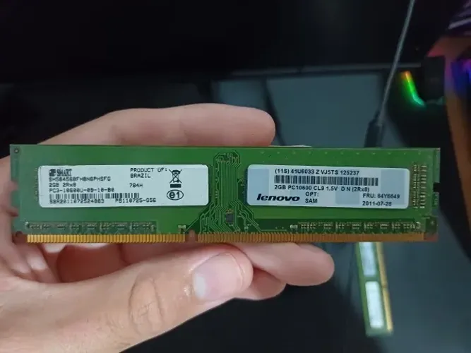 4GB MEMORIA RAM DDR3 (2 PENTES DE 2GB)