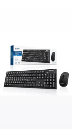 Teclado e mouse sem fio exbom