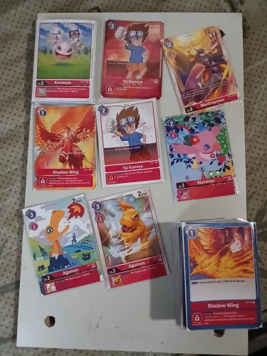 Coleção Completa Proxy Digimon Card Game TCG Starter Deck 01 Gaia Red