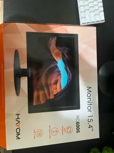 Monitor Hayom 15.4'' LED HD (HDMI + VGA) - Com Caixa Original / Conservado