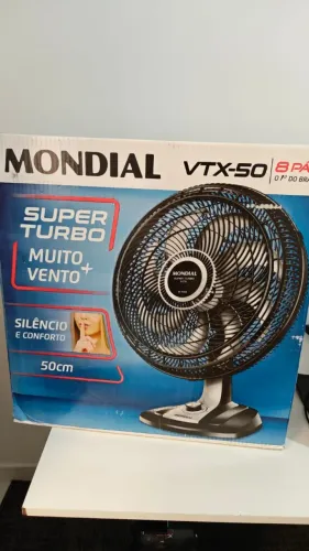NOVO | VENTILADOR de Mesa Mondial Super Turbo 50cm 8 Pás