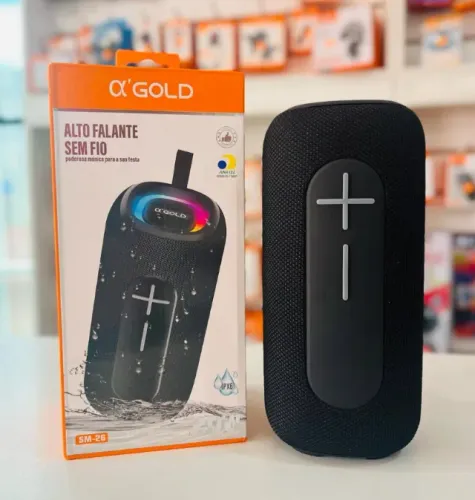 Caixa De Som A'gold Rgb Bluetooth 20w