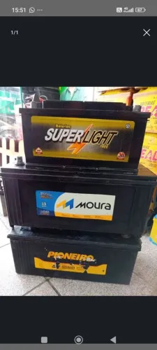 Bateria seminova 180A Moura.