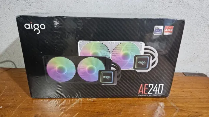 Water Cooler Aigo AE240 ARGB 240mm - Novo / Lacrado (Intel e AMD AM5