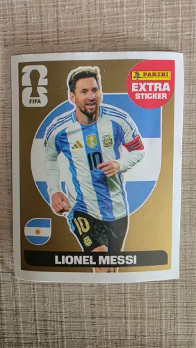 Figurinha Lendária Gold Ouro Legend Copa Mundo 2026 Original - MESSI