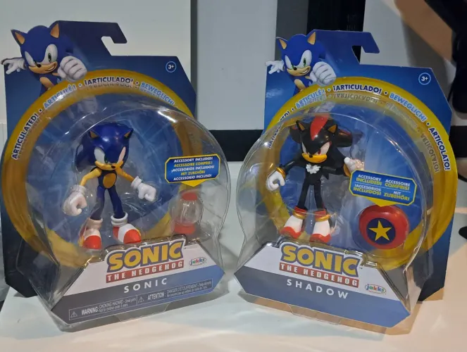 Bonecos Sonic e Shadow - Originais