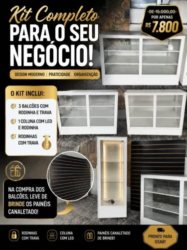 Vendo Kit Completo para loja