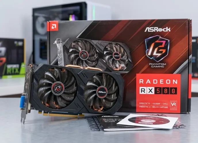 RX 580 8GB ASRock Phantom Gaming (Original, não é do AliExpress) - Na Caixa
