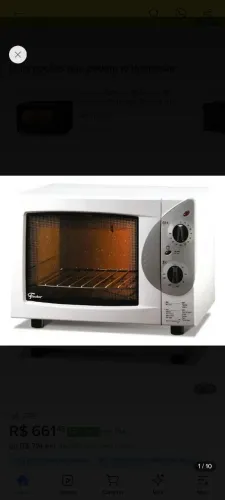 Forno Fischer 44 litros com Grill, cor branco