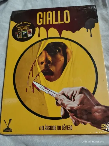 Box DVD Giallo Vol 1 - Versátil (Novo / Lacrado) detalhe Raro + Cards