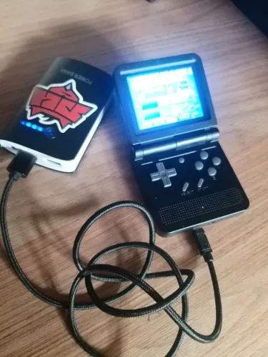 Powkiddy Q90 Retro portátil + Powerbank + Cartão 8GB
