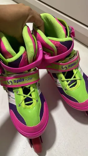 Patins Spin Roller rosa Tam 37a40