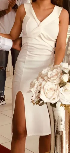 Vestido branco noiva casamento civil