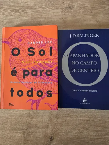 Livros: "O Apanhador no Campo de Centeio" e "O Sol é para todos'