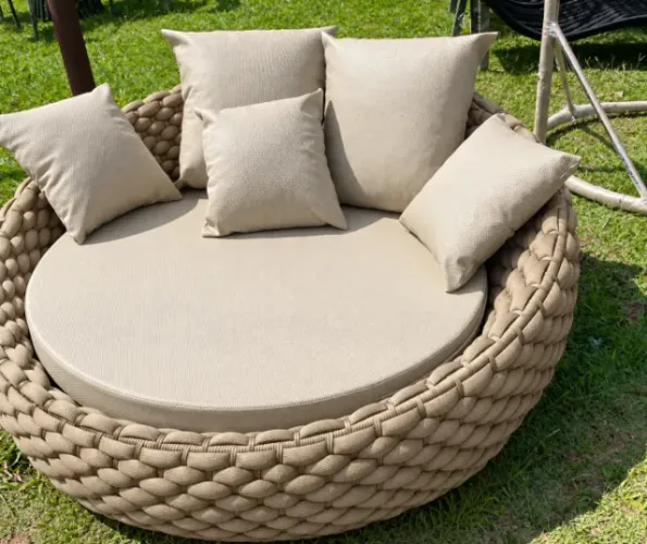 Chaise bola em tricô náutico