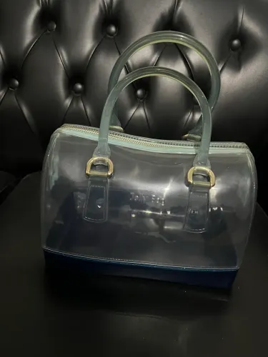 Jelly Bag Transparente Azul Original 24cm