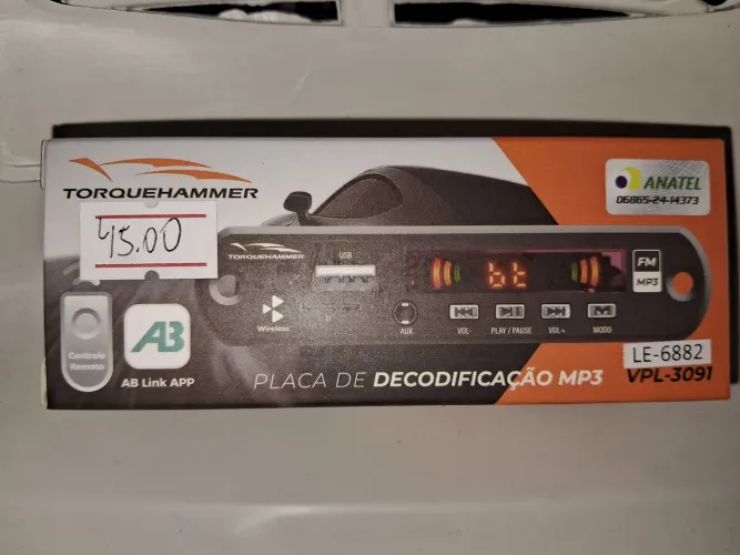 Placa De Decodificação MP3 com controle Torquehammer LE-6882