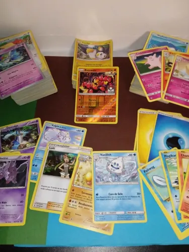 Lote 760 cartas pokemon - rara, foil, buzzwole raro, xerneas, etc