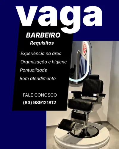 VAGA PARA BARBEIRO