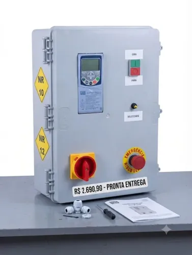 Painel de Comando com Inversor WEG CFW500