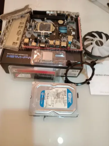 Kit Gamer Core Intel i7 2300 I Placa Mãe H61M-PW- LGA 1155 I 8gb DDR3 1600 Cooler RGB-NvMe