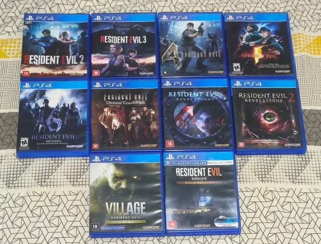 Coleção de Resident evil para PS4