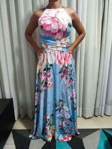 Vestido de festa florido