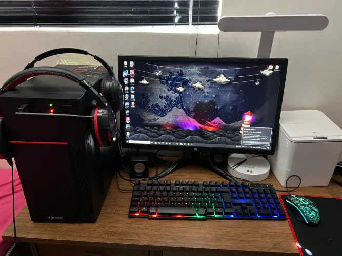 PC Gamer Completo i7 16GB RX 550 4GB SSD + Monitor Full HD 75Hz